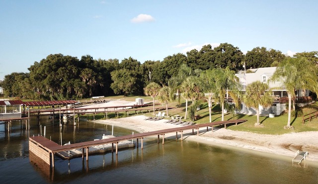 Lakefront Home w/Stunning Sunsets, Private Beach, Dock & Game Loft