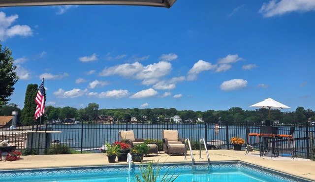 Lakefront home with in-ground pool and lake access -3 bedrooms