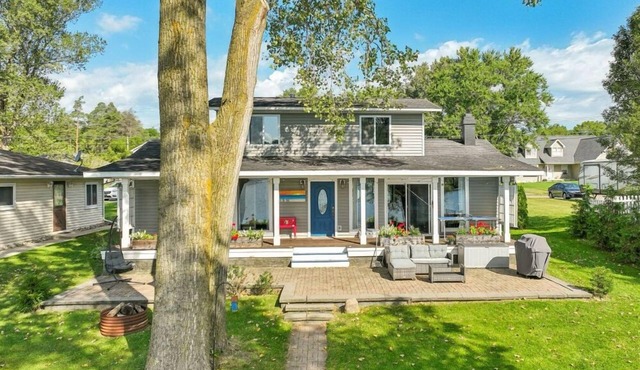 Lakefront Home with Private Beach
