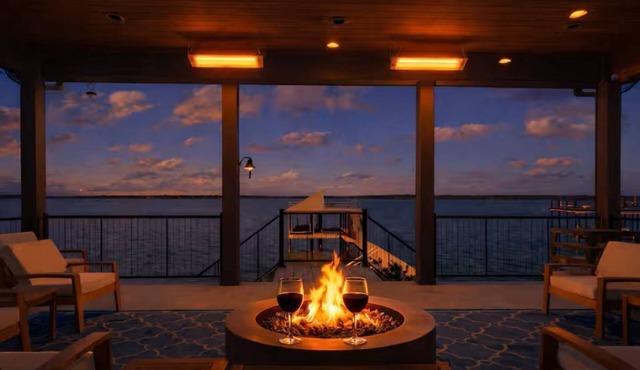 Lakefront Home with Private Infinity Pool I Hot tub I Fishing Dock