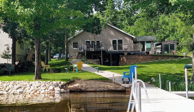 Lakefront Home with Sandy Walk-In Shoreline & Private Pier on Lake Morris Chain