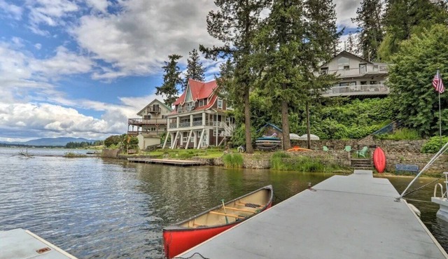Lakefront Home with Hot Tub, Dock, & Sauna