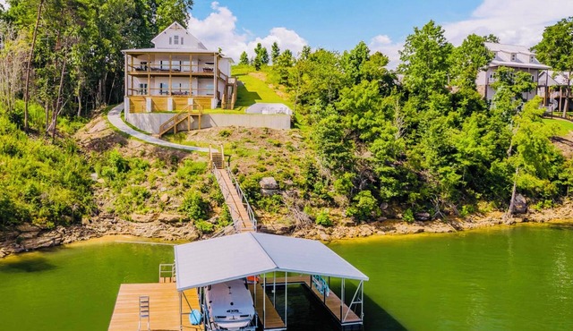 Lakefront Home with Waterfront Views from Every Room - 4.4 miles to The Barn