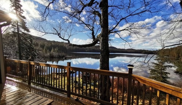 Lakefront Log Cabin close to ski resorts and nature reserves