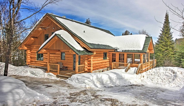Lakefront Log Cabin w/Dock ~ 9 Mi to Lutsen Mtn