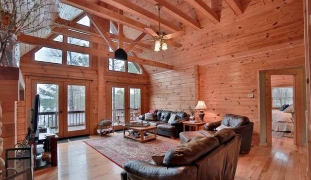 Lakefront Log Cabin with a Million-Dollar View