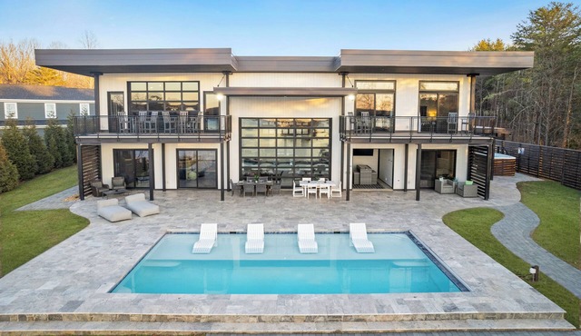 Lakefront Luxury Villa w/Infinity Pool, Swim Spa