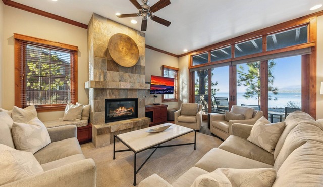 Lakefront Modern Luxury w/Hot Tub, Fireplace, Walk to Dining | PEAK SS1
