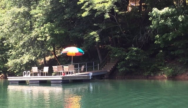 Lakefront & Mountain cabin with firepit on Lake Hiwassee -“Bear Paw” Murphy, NC