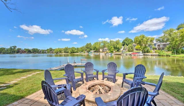 Lakefront Oasis with Boat Dock, Fire Pit, Grill