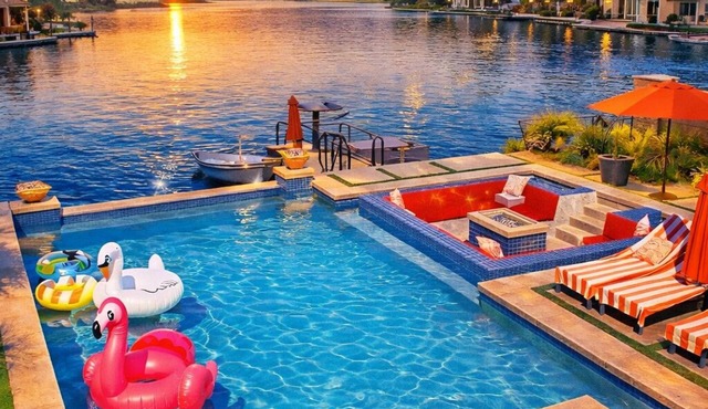 Lakefront Oasis with Epic Infinity Pool Festival Ready 15 Min from Coachella