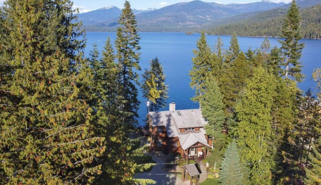 Lakefront Private Home with Boathouse at Priest Lake