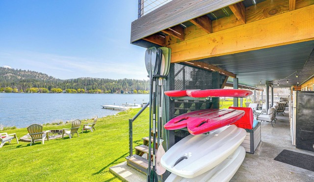 Lakefront Retreat w/Kayaks, Paddle Boards & Deck!