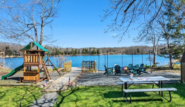Lakefront Retreat | Hot Tub, Fire Pit & Scenic Views