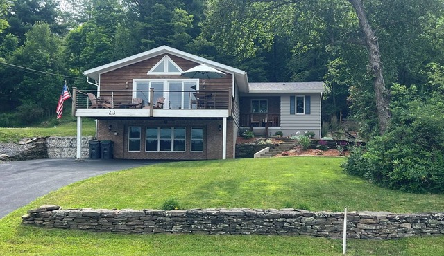 Lakefront Retreat with Private Dock, Sunset Views, and Gas Firepit