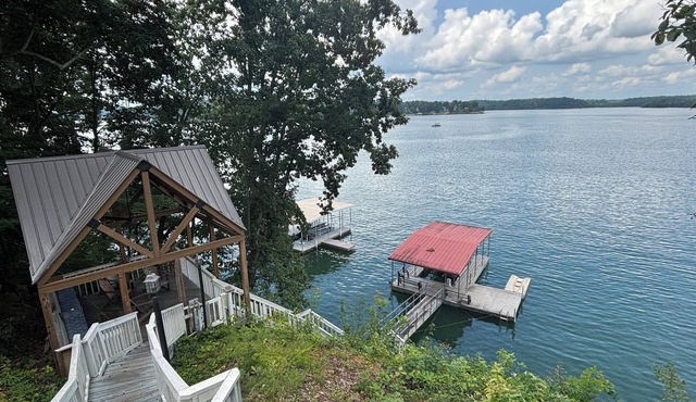 Lakefront Retreat w/Private Dock, Game Room & Sunset Views - Sleeps 16