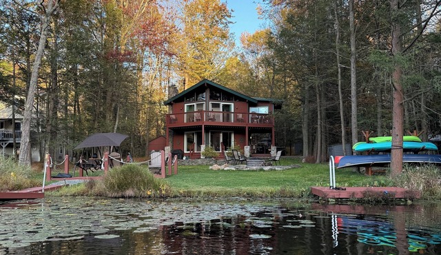 Lakefront Retreat with Kayaks, Firepit & Space for the Whole Crew
