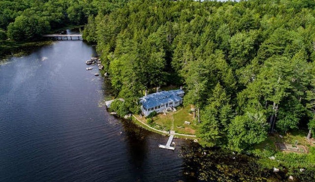 Lakefront Secluded Estate Near Ocean, Bar Harbor, Acadia Called Whispering Pines