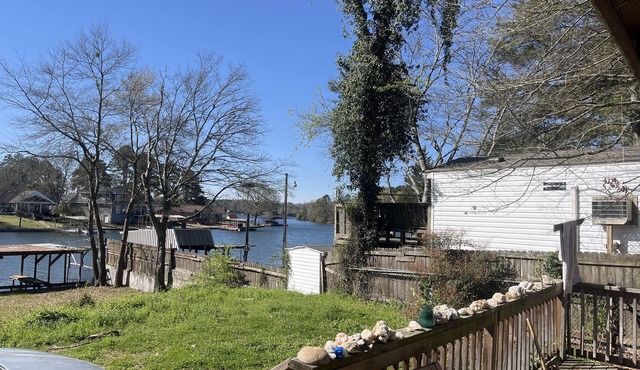 lakefront spot for tent/small rv w/access to shared bathroom pet friendly