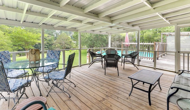 Lakefront Summerton Getaway w/ Boat Dock + Pool!