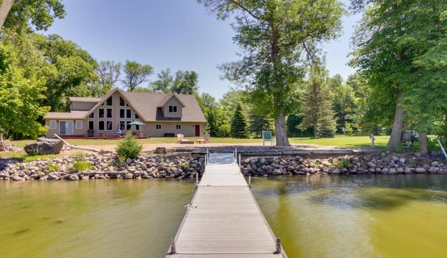 Lakefront Sunburg Vacation Rental with Boat Dock!