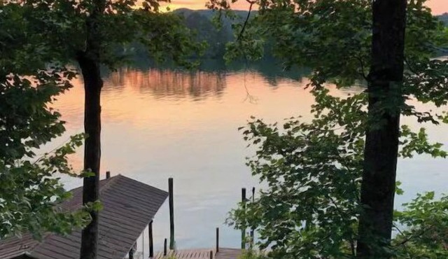 Lakefront Sunset Harbor on Watts Bar Boathouse and Dock