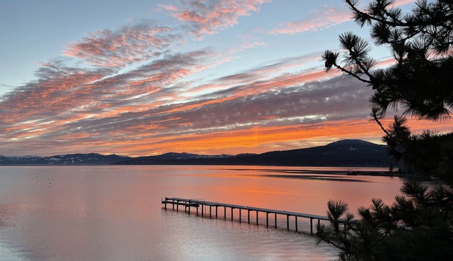 Lakefront Tahoe Townhome with Private Sandy Beach right outside door!
