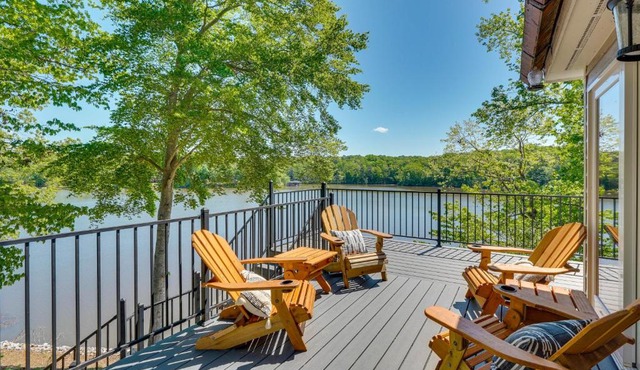 Lakefront Vacation Rental with Views and Hot Tub!