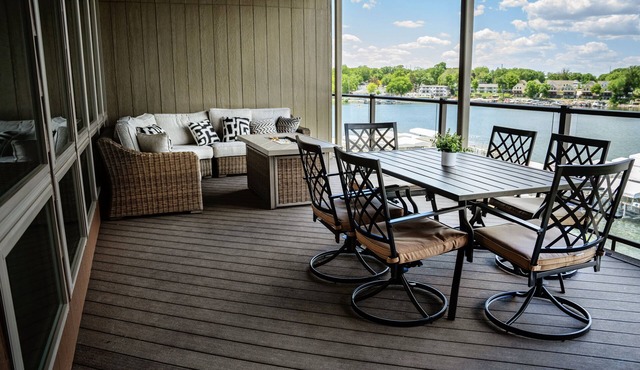 Lakefront Views- New 5 Bedroom Luxury Condo on East Okoboji