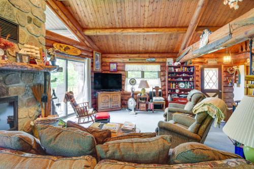 Lakefront Winter Retreat in Remer with Fire Pit!