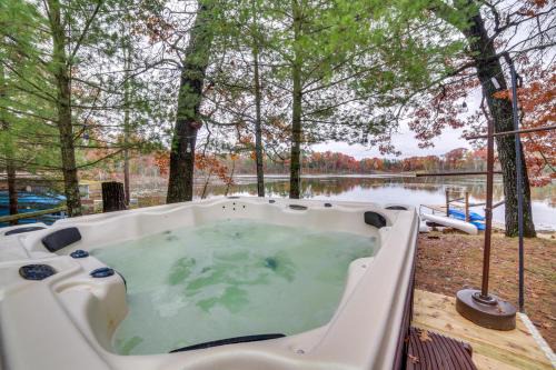 Lakefront Wisconsin Cottage w/Dock & Hot Tub!