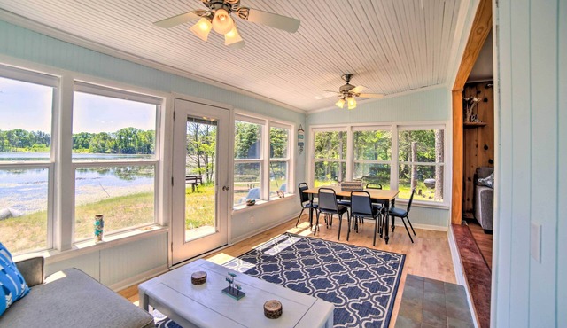 Lakefront Wisconsin Cottage w/Dock & Hot Tub!