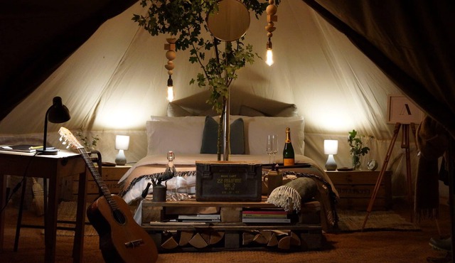 Lakeside Bell Tent - Canvas Studio at Marston Park