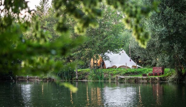 Lakeside Bell Tent - Canvas Studio at Marston Park