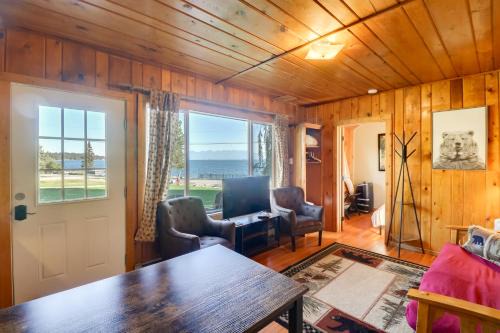 Lakeside Cabin with Beach about 14 Mi to Ski Area!