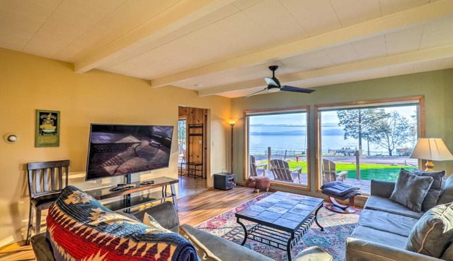 Lakeside Home with Beach about 14 Mi to Ski Area!