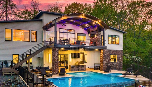 Lakeside Luxe | Heated Pool | Dock | Sleeps 22