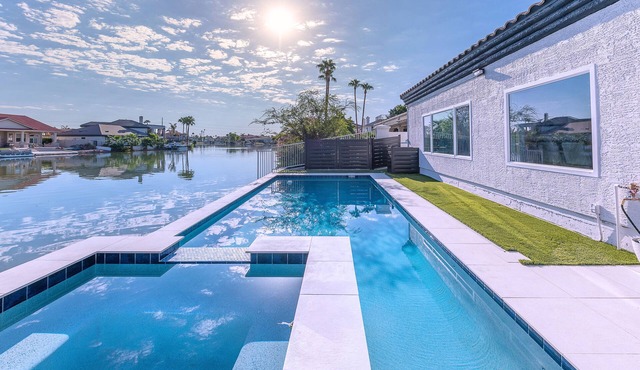 Lakeside Luxe: Private Home in Gated Community with Heated Pool, Spa and More!