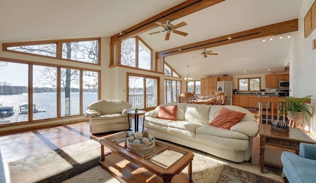 Lakeside Michigan Retreat w/Boat Dock & Fireplace