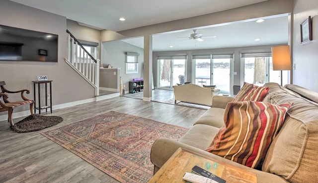 Lakeside Retreat w/ Office & Stunning Views!
