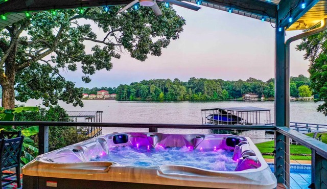 Lakeside Retreat w/Pool, Hot Tub, Games & Dock