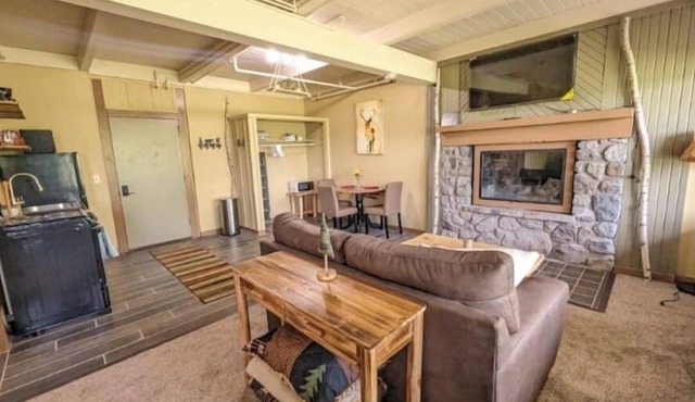 Lakeside Studio with Fireplace & Beautiful View!
