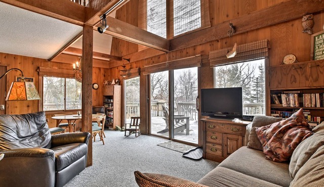 Lakeview 10-Acre Kimball Cabin w/Private Beach!