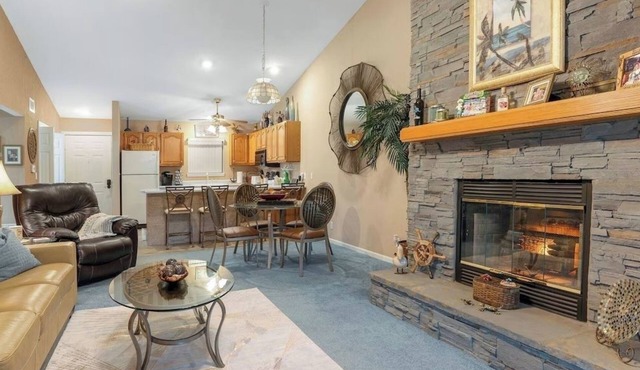 Lakeview Balcony Pool Kids Park Fireplace