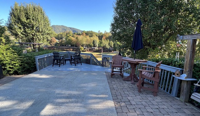 Lakeview Luxury RV spot in class A Motorcoach resort by Rumbling Bald Lake Lure