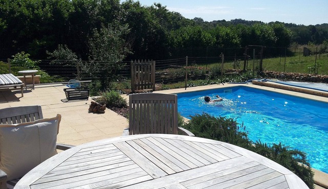 Lamourlanquais.Eu Gite With Large Pool. 2 Bedroom 4 Person Sitting Room Kitchen