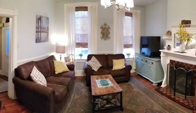 Lancaster City home with fenced yard and off street parking, walk to downtown