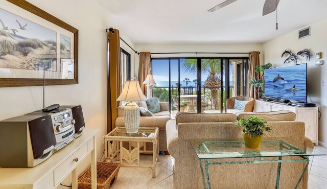 Land's End 407 building 1 Two large balconies|Across from Pool|GULF VIEWS!