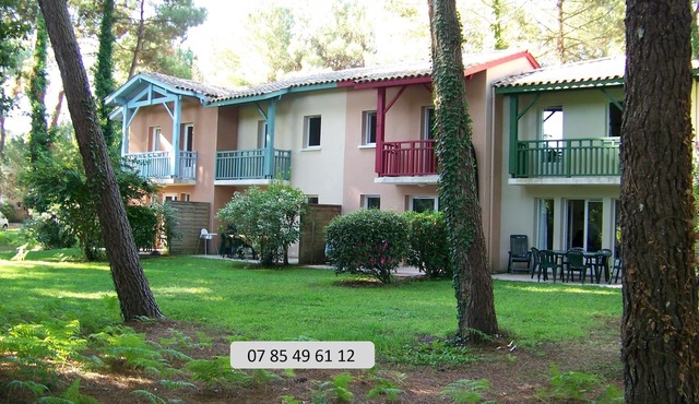 Landaise house with heated pool in a holiday residence in Vieux Boucau