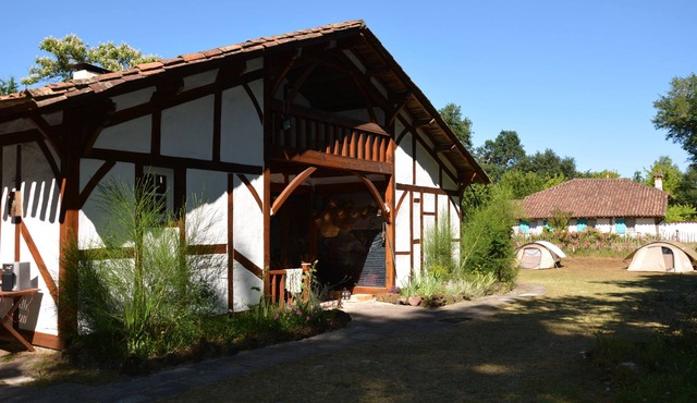 Landes farm between forest and ocean